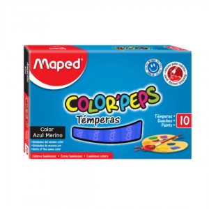 MAPED TEMPERAS AZUL MARINO 8ml x 10u